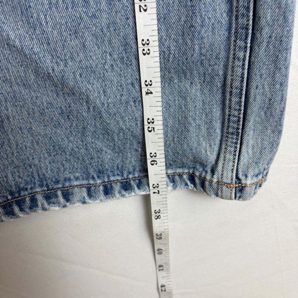 Hollister Low-Rise Baggy Jeans Light Wash Denim Wide Leg Womens 0 w25 Y2K Skater - Picture 2 of 8